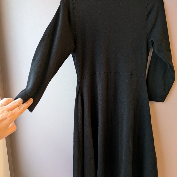 Torrid Mini Waffle Long Sleeve Lace Up Front Neck fit and flare 1 - Picture 8 of 11